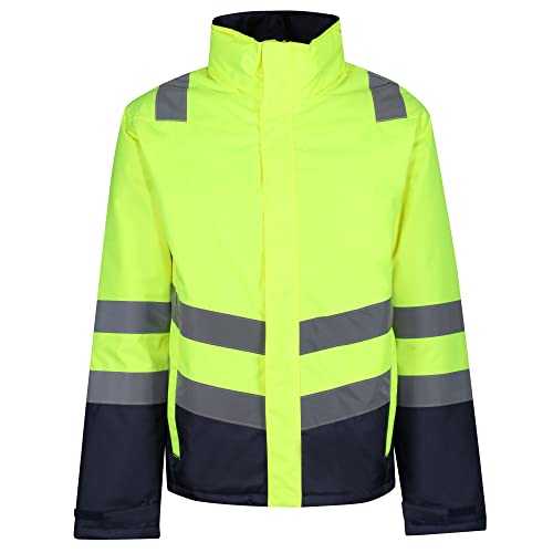 Regatta Men's Professional Mens Hi Vis Reflective Bomber Jacket Bomber Jacket (pack of 1)