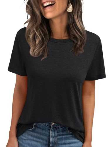 AirMood Women Summer Casual Round Neck Tee Tops