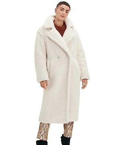 UGG Women's Gertrude Long Teddy Coat