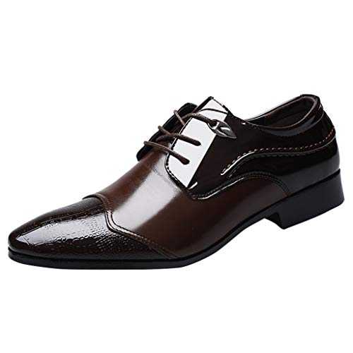 Mens Formal Dress Shoes Formal Business Shoe Business Oxford Shoes Slip-On Fashion Wedding Shoes Lace-Up Derby Oxford Shoes Comfortable School Shoes Smart Cacual Shoes Black Brown