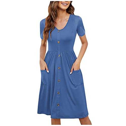Elegant Solid-Colored Midi Dress with Flutter Sleeves for Women - Breathable Cotton Blend Fabric, Perfect for Casual & Office Wear