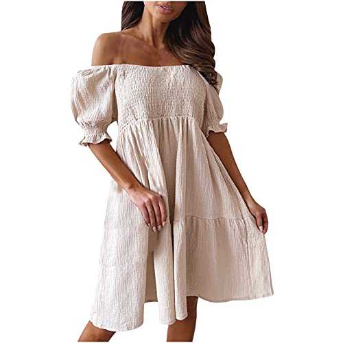 Women's Summer Dresses, Casual Plus Size Ladies Dress Cute Comfortable Soft Dresses