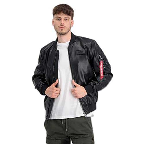 ALPHA INDUSTRIES Men's Leather Jacket