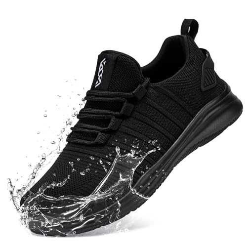 FLOWING PLUME Waterproof Trainers Men Lightweight Rain Men Trainers Comfortable Walking Sneakers Outdoor Fitness Casual Jogging