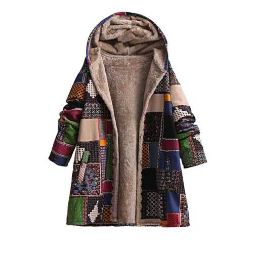 Long Coats For Women Uk Fleece Lined Jackets Oversized Hoodies Ladies Ethnic Jackets With Pockets Winter Jackets Open Front Cardigans Long Warm Coats Teddy Fleece Coats Boho Jackets