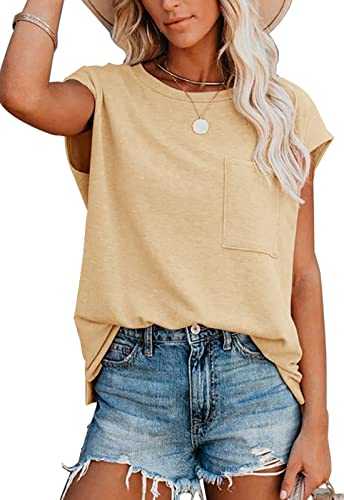 ANCAPELION Women’s Cold Shoulder Shirt Short Sleeve Round Neck T-Shirt Knot Twist Tee Blouse Casual Tops for Women