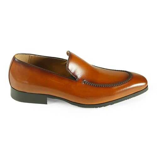 AZOR Milan Men's Slip-on Classic Leather Formal Shoes | Business Party Smart Loafers for Men