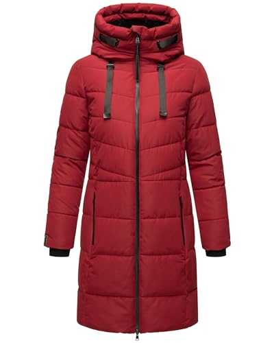 Marikoo ladies winter coat warm quilted coat long with hood Natsukoo XVI XS-3XL