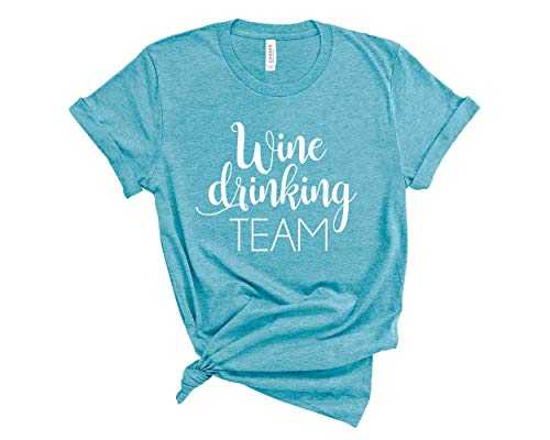 Wine Drinking Team Shirt for Women. Unisex Day Drink Shirts. Funny Alcohol Tshirts.