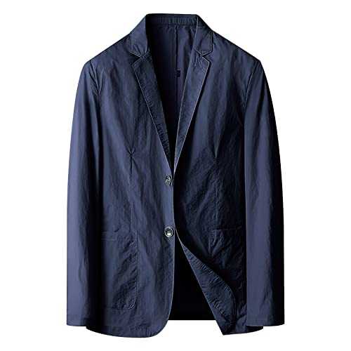 Men's Suits Solid Color Casual Lapels Suit Long Sleeve Regular Fit Suit Wedding Prom Casual Blazer Elaborated Style for Formal and Leisure Occasions