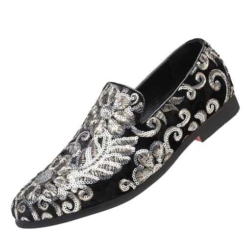 Clearance Floral Patent Business Shoes Mens Leather Loafers Men Office Shoe Wedding Shoes Derby Formal Shoes Men's Oxfords Formal Dress Shoes UK Mens Black Slip On Smart Shoe