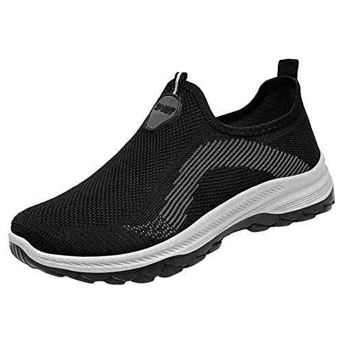 On Trainers Mens Fashion Summer Men Sports Shoes Flat Soft Bottom Non Slip Mesh Breathable Comfortable Slip On Casuale Style Sneaker Skates for Men