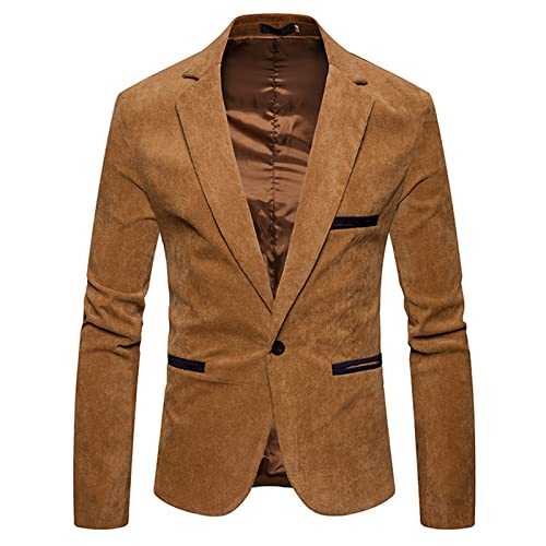 Suit Jackets for Men | Men's Autumn and Winter Blazer Slim Fit Casual Suit Jacket Blazer Coat Top Dinner Jackets for Men UK Suit Single Breasted Blazer for Men Mens Blazers Smart Casual Designer