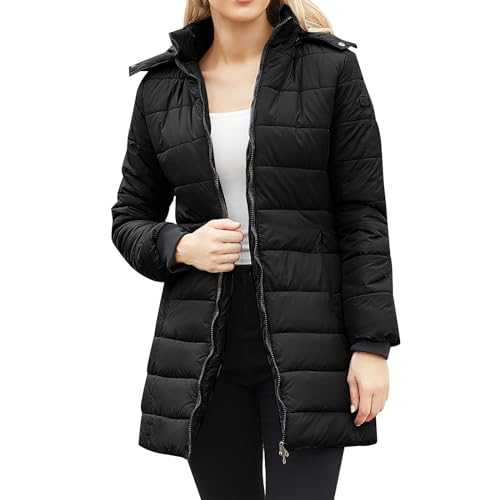 Womens Coat Winter Long Sleeve Jacket Crew Neck Open Front Outwear Plush Warm Cardigan Womens Parka Cotton Thicken Casual Waterproof Coats for Women UK Ladies Lightweight Waterproof Jacket Size 24