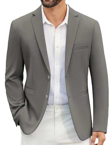 COOFANDY Men's Casual Blazer Slim Fit Suit Jackets Two Button Lightweight Knit Sport Coat