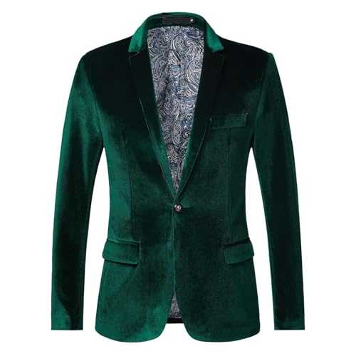Men's Velvet Blazer – Blue Velvet Slim Fit Suit Jacket – Single Button Formal Velvet Tuxedo – Luxury Velvet Party Jacket – Elegant Slim Fit Evening Wear – Premium Velvet Material for Comfortable Fit