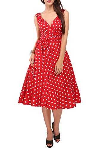 Miss Lavish London Women's Plus Size Dresses Retro Rockabilly 40s and 50s Vintage Bridesmaid Dresses