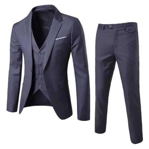 GHHZML Suits Men Purple Suit Slim Fit Elegant Suits