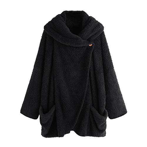 Classic Pea Coat Womens Dressy Jackets To Wear Over A Dress Gifts for Women Birthday Unique Ladies Double-sided Plush Large Lapel Bat Sleeve Cardigan Jacket Promotion Clearance