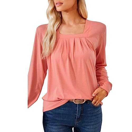 Cocila Ladies Long Sleeve Red Tops Seamless Long Sleeve White Long Sleeve Blouse Fall Tops Plus Size Lime Green Turtle Neck Top Black Chiffon Long Top Red Striped Top Women
