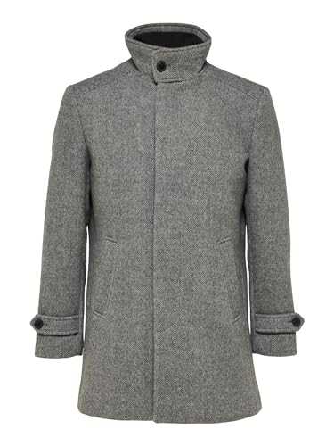 SELECTED HOMME Men's Slhreuben Wool Coat Noos Short
