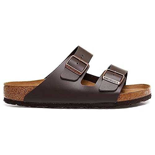 Mens Arizona Dark Brown Leather Sandals 43 EU