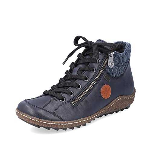 Rieker L7514-14 Navy Multi Water Resistant Ladies Ankle Boot