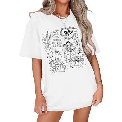 Oversized Rock Band T-Shirts Women: Vintage Rock and Roll Shirt Funny Concert Outfit Casual Short Sleeve Tee Tops
