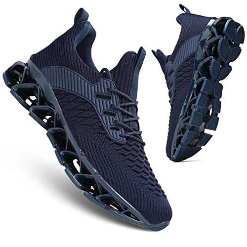Mens Slip On Tennis Running Shoes Casual Fashion Comfortable Non-Slip Work Sports Athletic Trainer