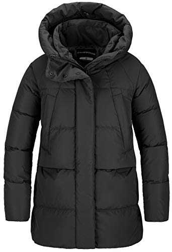 CHIN·MOON Women's Water-Resistant Thickened Down Parka Hooded Winter Coat