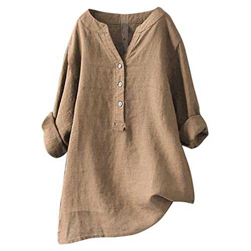 WILLBEST Women V Neck Roll Up Long Sleeve Button Down Blouses Top Chiffon Casual Business Top Shirts