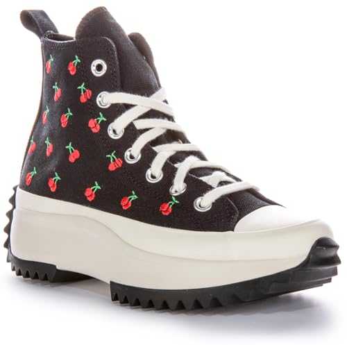 Run Star Hike Cherry Textile Platform Sneaker