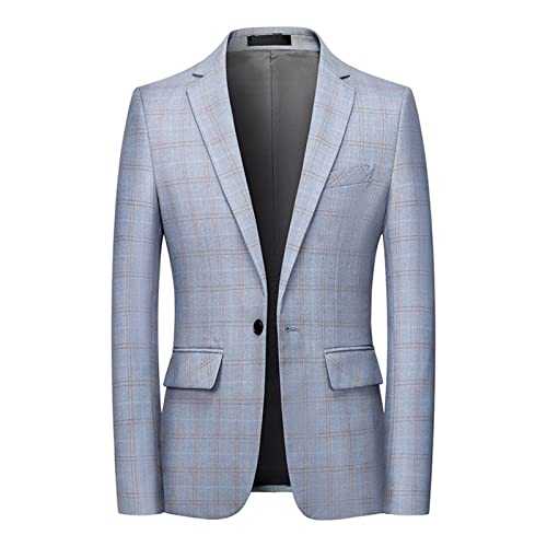 Sanykongy Mens Blazer Designer Pink Plaid Suit Jacket Singer Costume Social Business Mariage Blazer