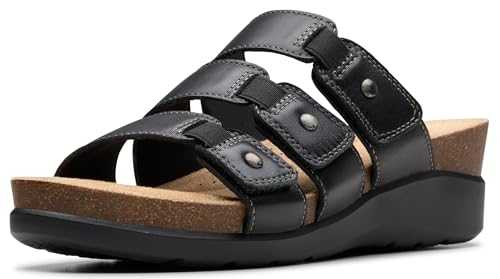 Women's Calenne Lily Sandal, Black Leather, 5 UK Wide