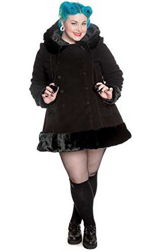 Hell Bunny Black Sarah Jane Coat