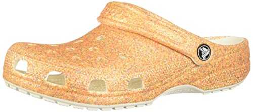 Unisex's Classic Sparkly Clogs | Metallic and Glitter Shoes for Women