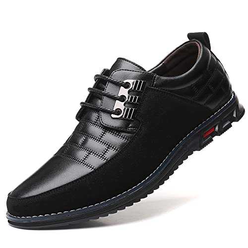 Men's No-Stripe Oxford Orthopedic Leather Shoes Comfort Business Casual Moccasins Office Dress Sneakers Loafers Flats