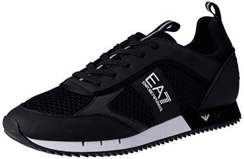 EA7 Men's Woven Trainers, Black