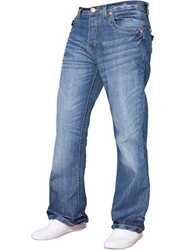 APT Men's Blue Bootcut Flared Work Casual Jeans Size 30-34