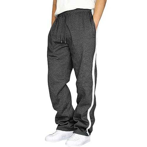 TOPJIAO Cargo Trousers for Men Trousers for Men Work wear Straight Leg Pant Light Weight Work Trousers Men Military Trousers Gym Pants Men Summer Work Trousers Men