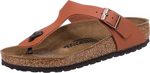 Men's Gizeh Ginger Brown, Birko Flor Flip Flops, 4.5 UK