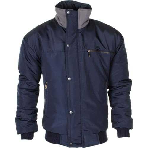Men Jackets Heavy Padded Bomber Cargo Jacket Winter Coat Cotton Sky Diver Zipper Windbreaker Casual Outwear Coat