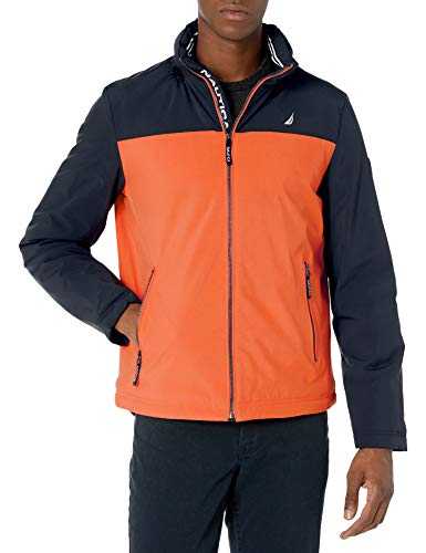 Nautica Men's Poly Stretch Colorblock Bomber Jacket