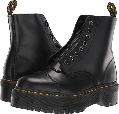 Womens Dr Martens Sinclair Smooth Leather Closed Toe Flatform Ankle Boots