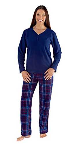 Ladies Fleece Pyjama Set Soft & Cosy Star-Print Nightwear for Women