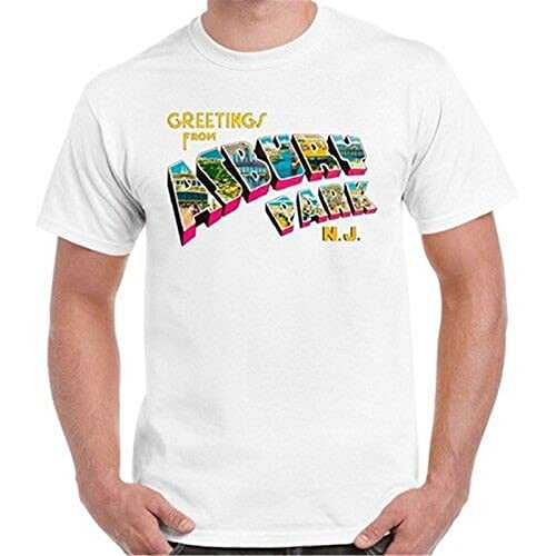 Costume Greetings from Asbury Park N.J. 70s Rock Retro T Shirt 549