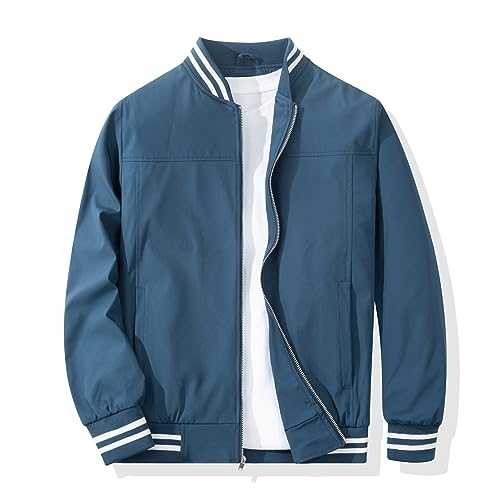 Men's Bomber Jacket Casual Stylish Lightweight Windbreaker Spring Fall Autumn Fashion Jackets