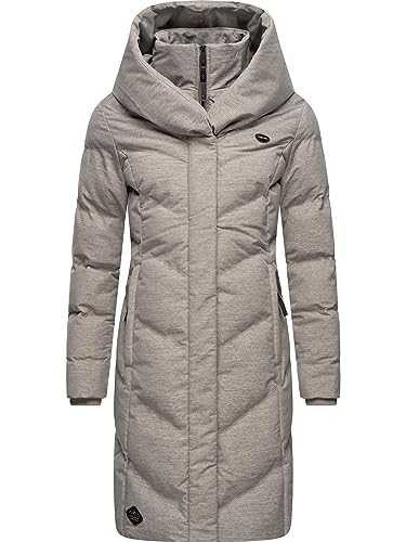 Ragwear Natalka Melange Intl Women's Warm Winter Coat Quilted Coat Waterproof with Hood XS-6XL