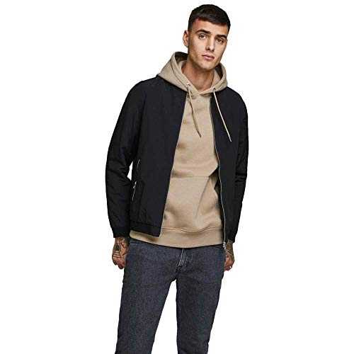 JACK & JONES Mens Rush Bomber Jacket Plus Size Long Sleeve