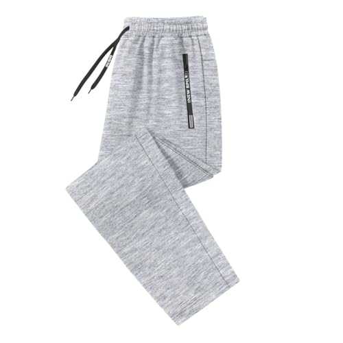 Men's Joggers Tracksuit Bottoms Pants Track Pants for Men Sports Sweatpants Long Jogging Training Trousers Zip Pockets Tracksuit Bottoms for Men Yoga Trousers
